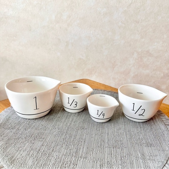 Peanuts Rae Dunn Snoopy & Woodstock Ceramic Measuring Cups 4 Designs NEW! - Picture 3 of 6